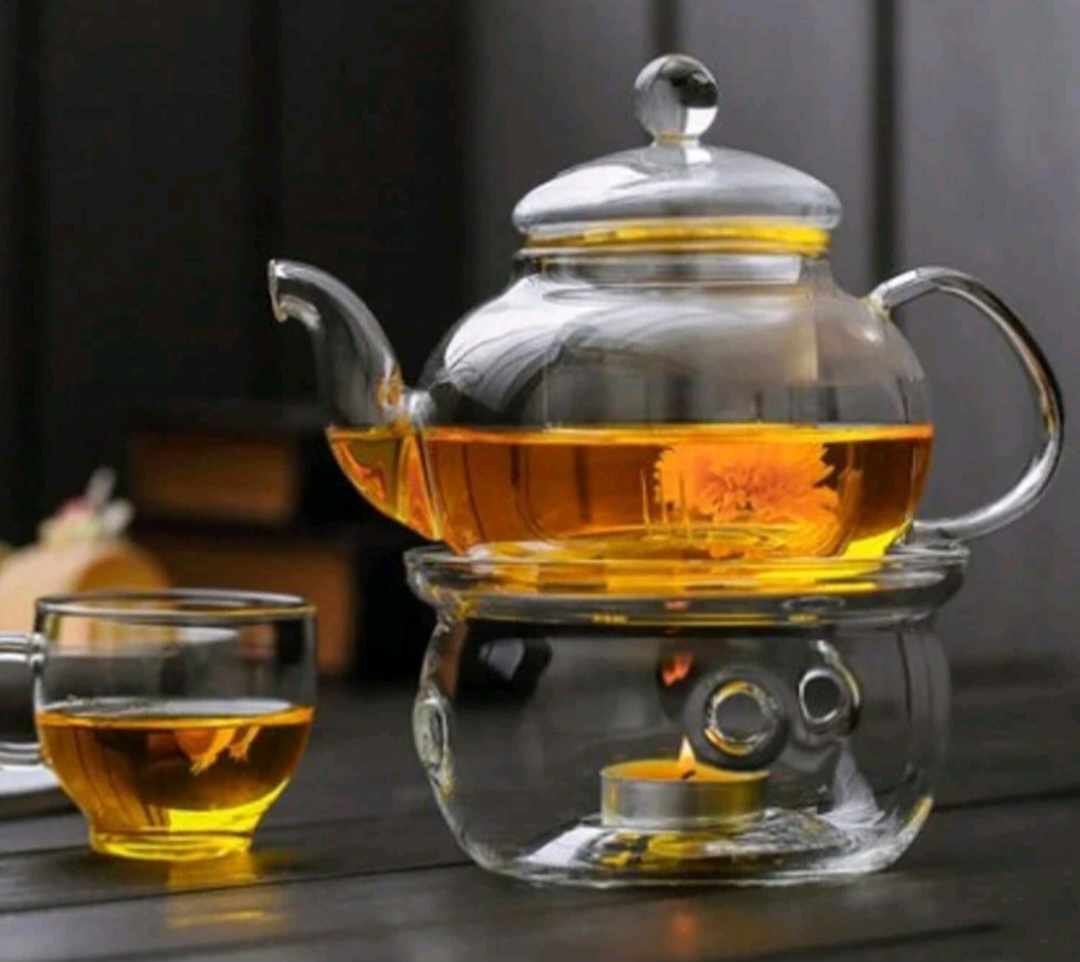 GLASS TEA POT WARMER