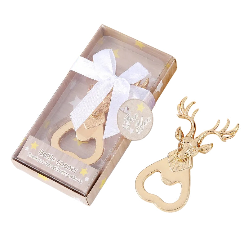 CHRISTMAS BOTTLE OPENER (Gold Reindeer)