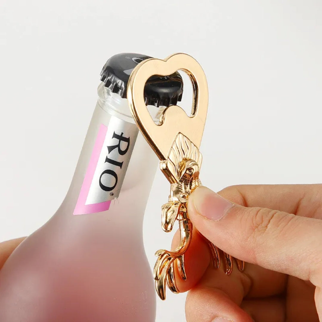 CHRISTMAS BOTTLE OPENER (Gold Reindeer)