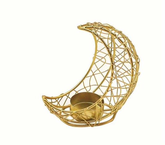GOLD MOON CANDLE HOLDER