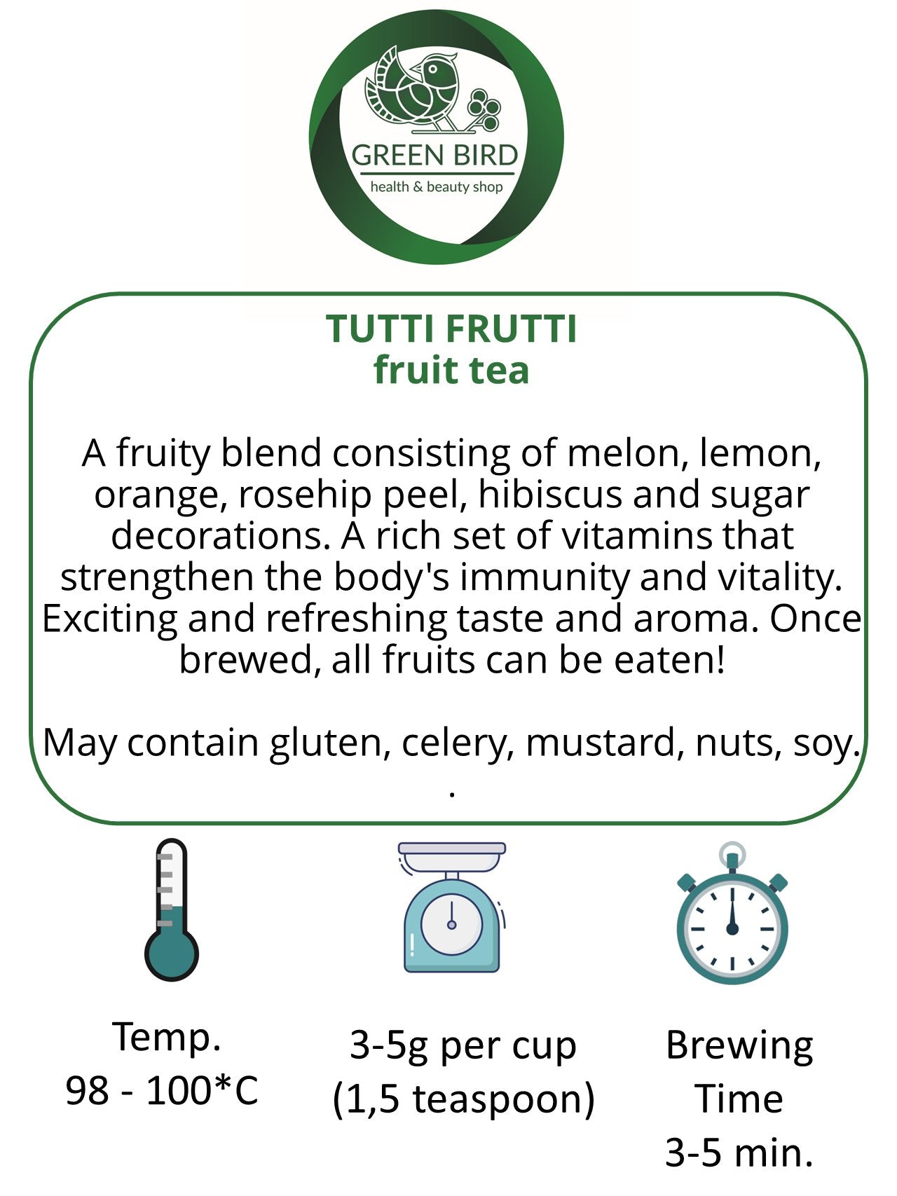 TUTTI FRUTTIfruit tea (50g)