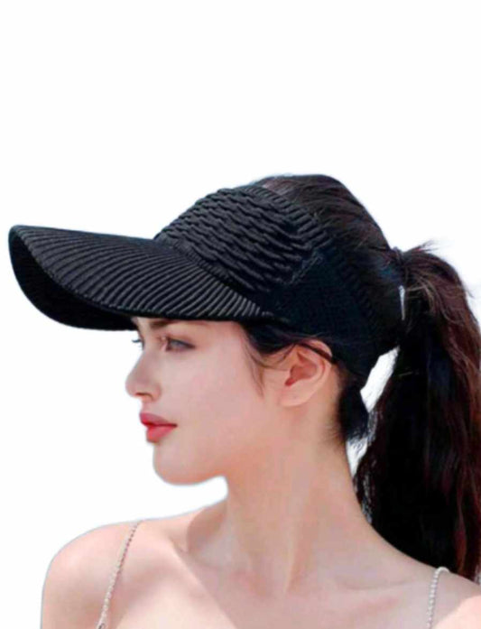 WOMEN'S DUCKBILL VISOR CAP (black)
