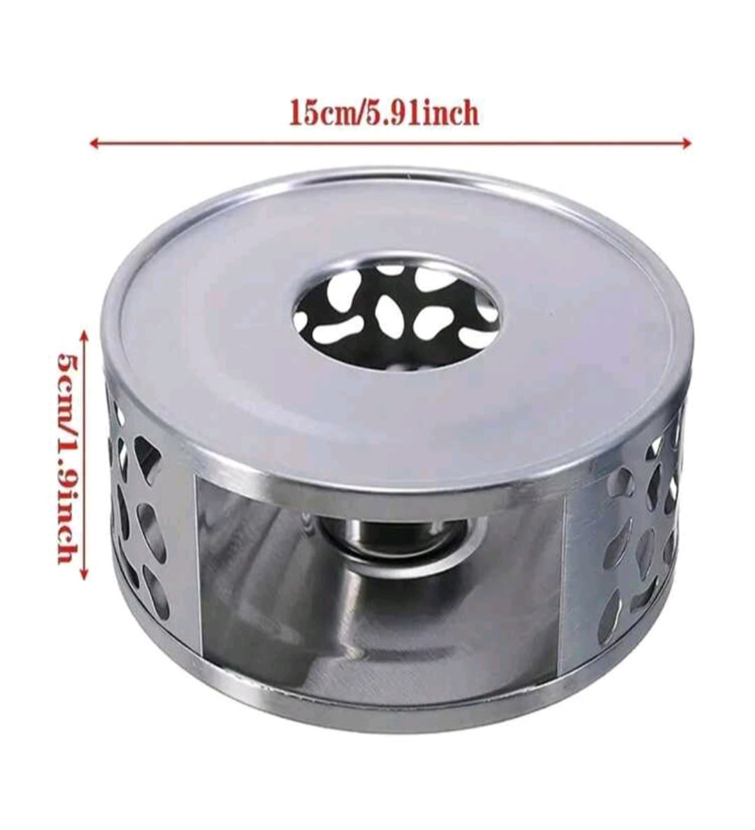 SILVER TEA POT WARMER