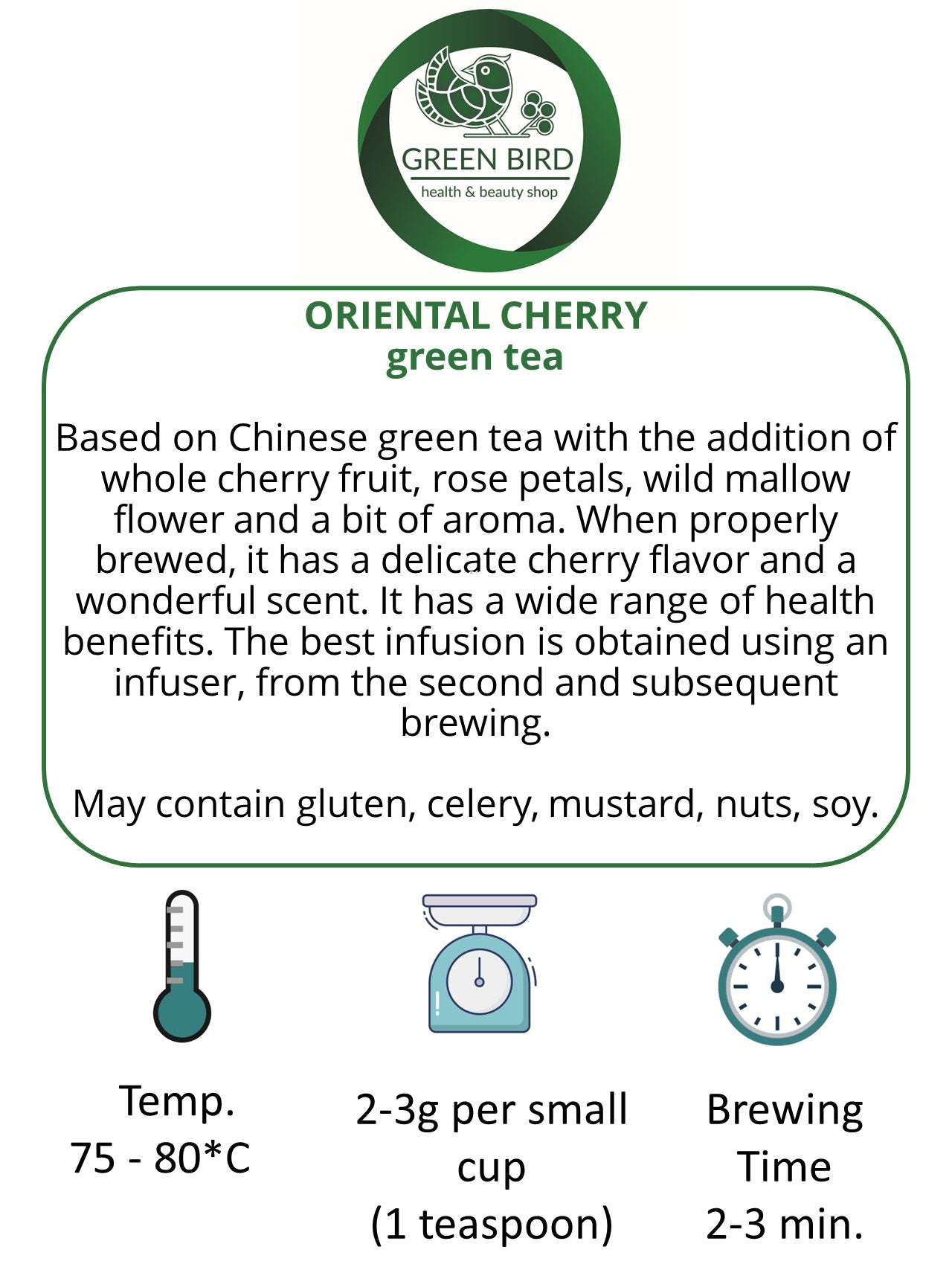 ORIENTAL CHERRYgreen tea (50g)