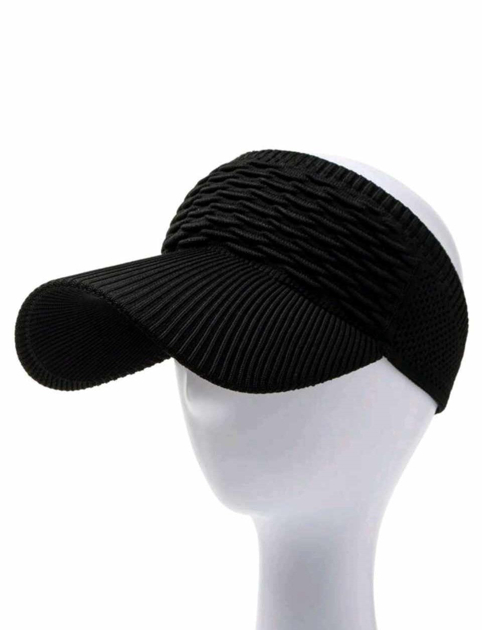 WOMEN'S DUCKBILL VISOR CAP (black)