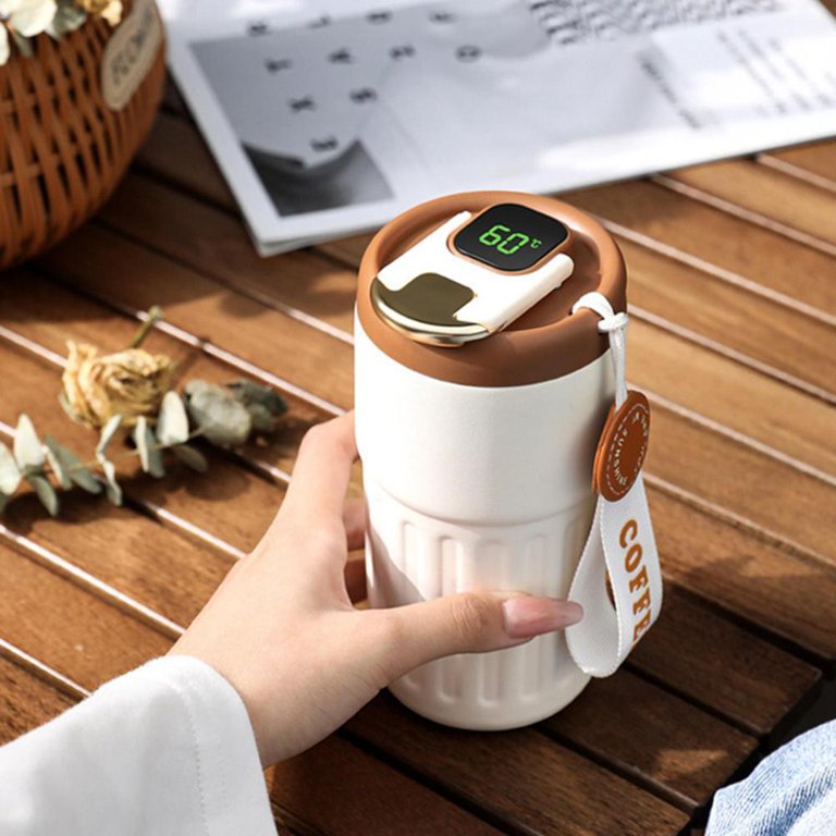 COFFEE TRAVEL MUG WITH TEMPERATURE DISPLAY (450ml)