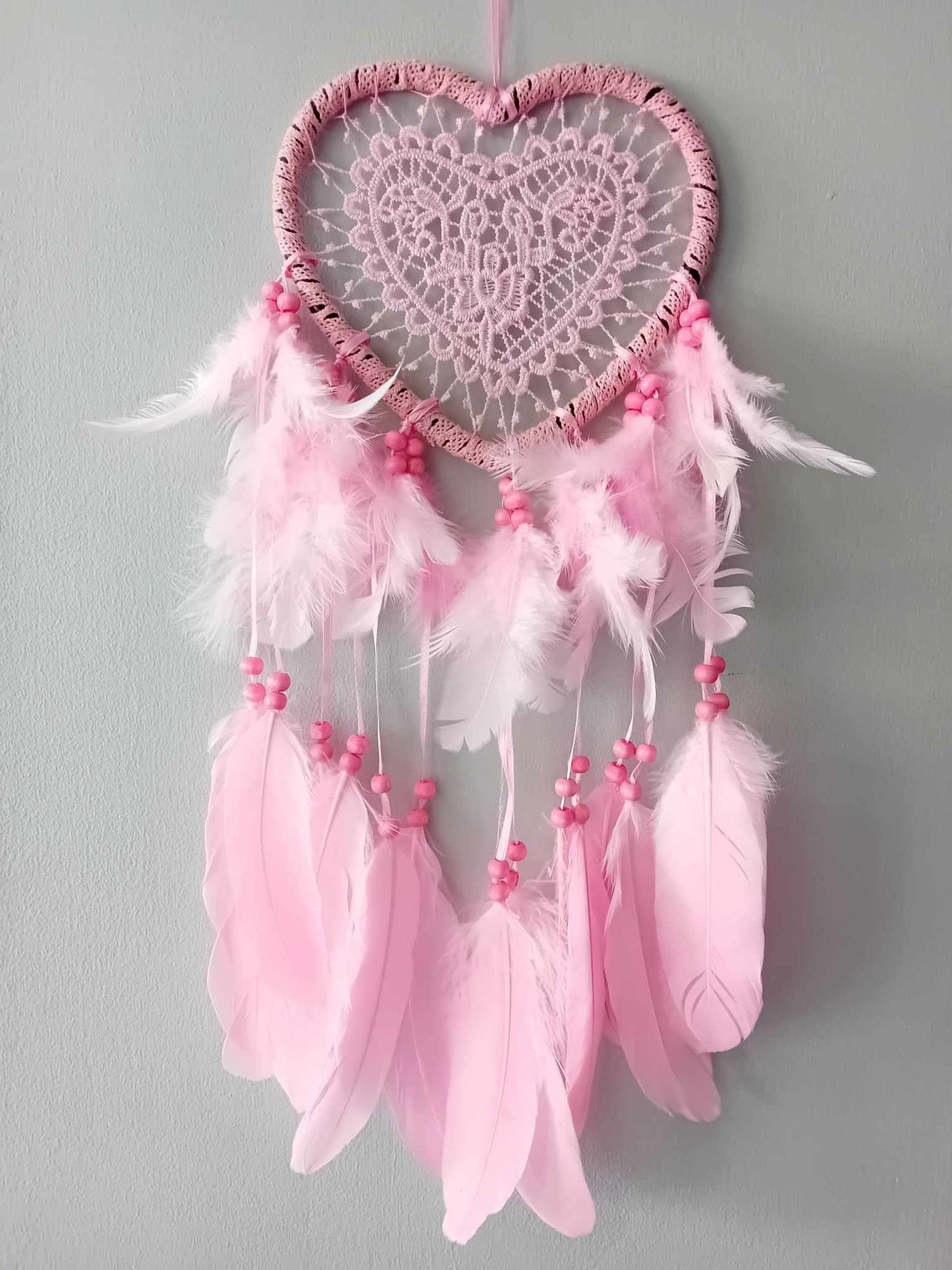 DREAM CATCHER pink heart