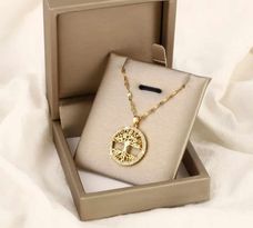 ZIRCONIA TREE OF LIFE NECKLACE (gold)