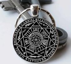 PROTECTIVE KEY RING SEVEN ARCHANGELS SEAL