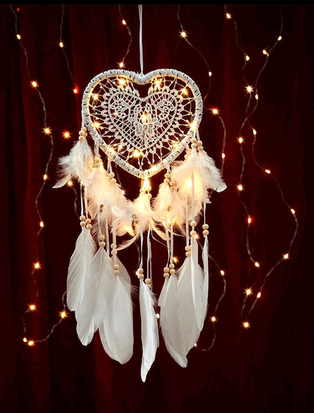 DREAM CATCHER white heart