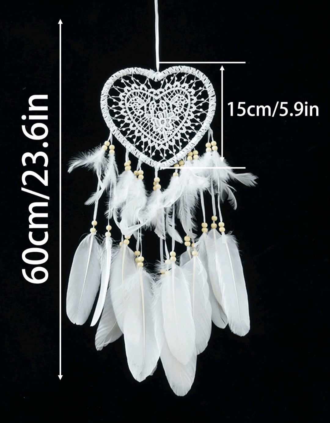 DREAM CATCHER white heart