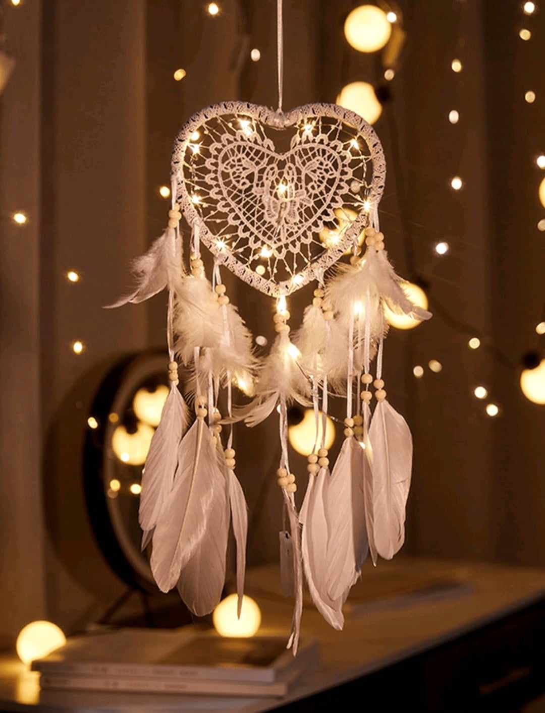 DREAM CATCHER white heart