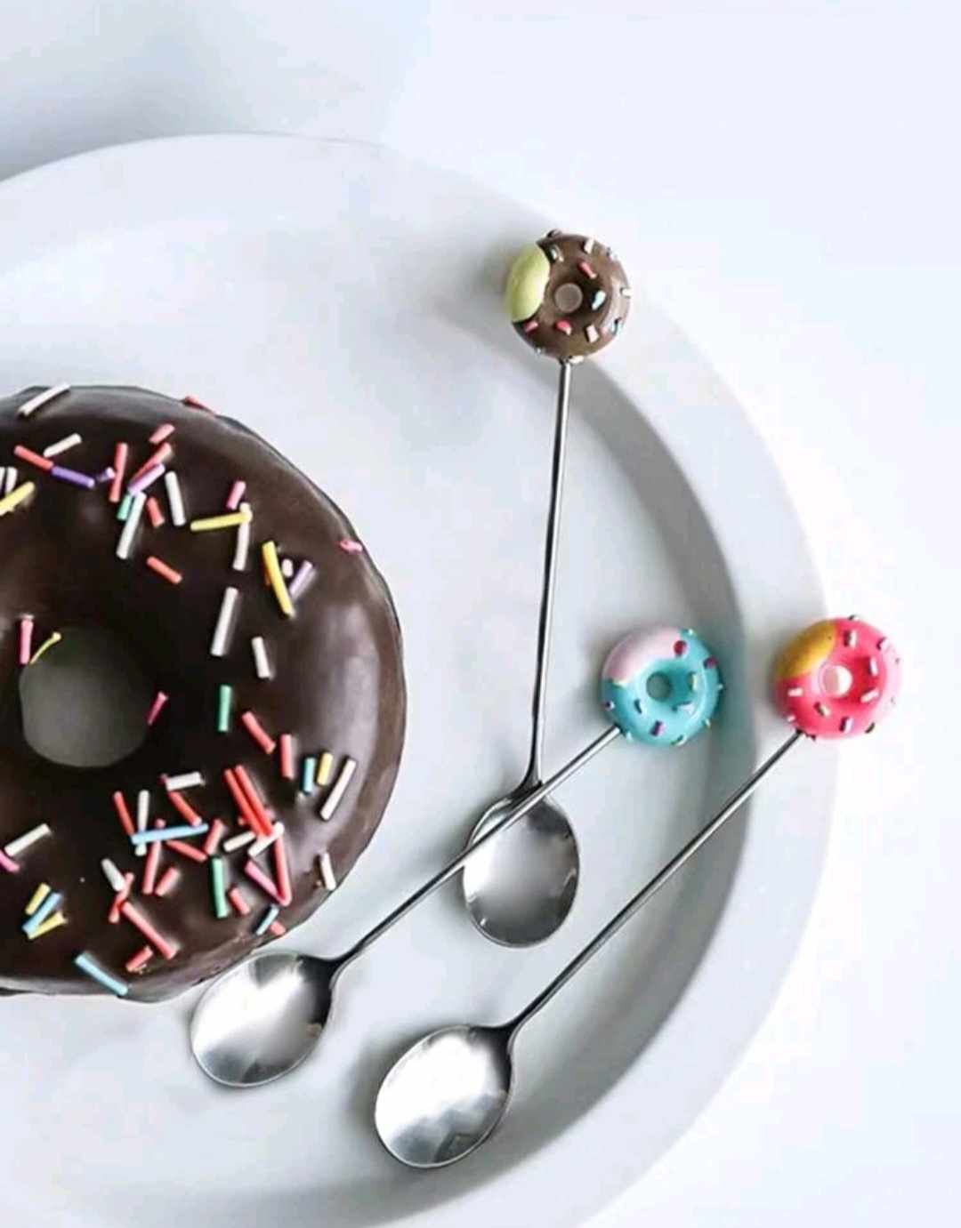 DECORATIVE TEA SPOONS - DONUT (4pieces)