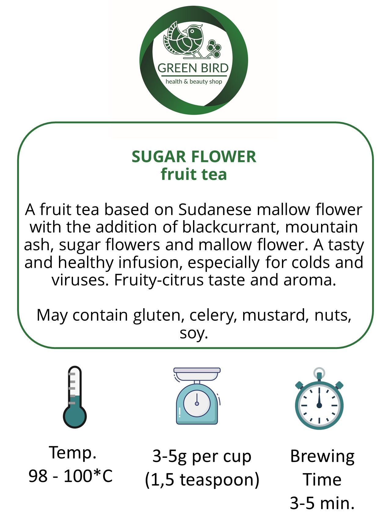 SUGAR FLOWERfruit tea (50g)