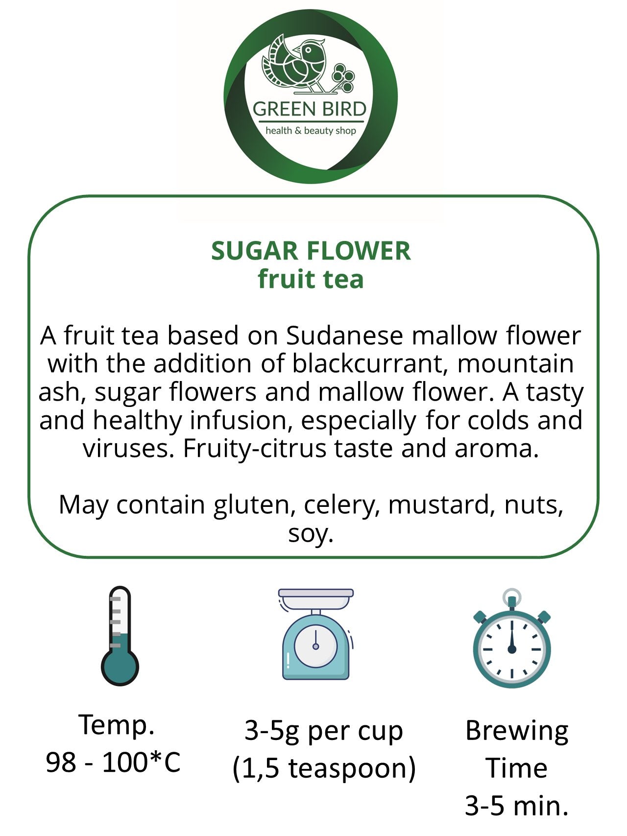 SUGAR FLOWER fruit tea (50g)