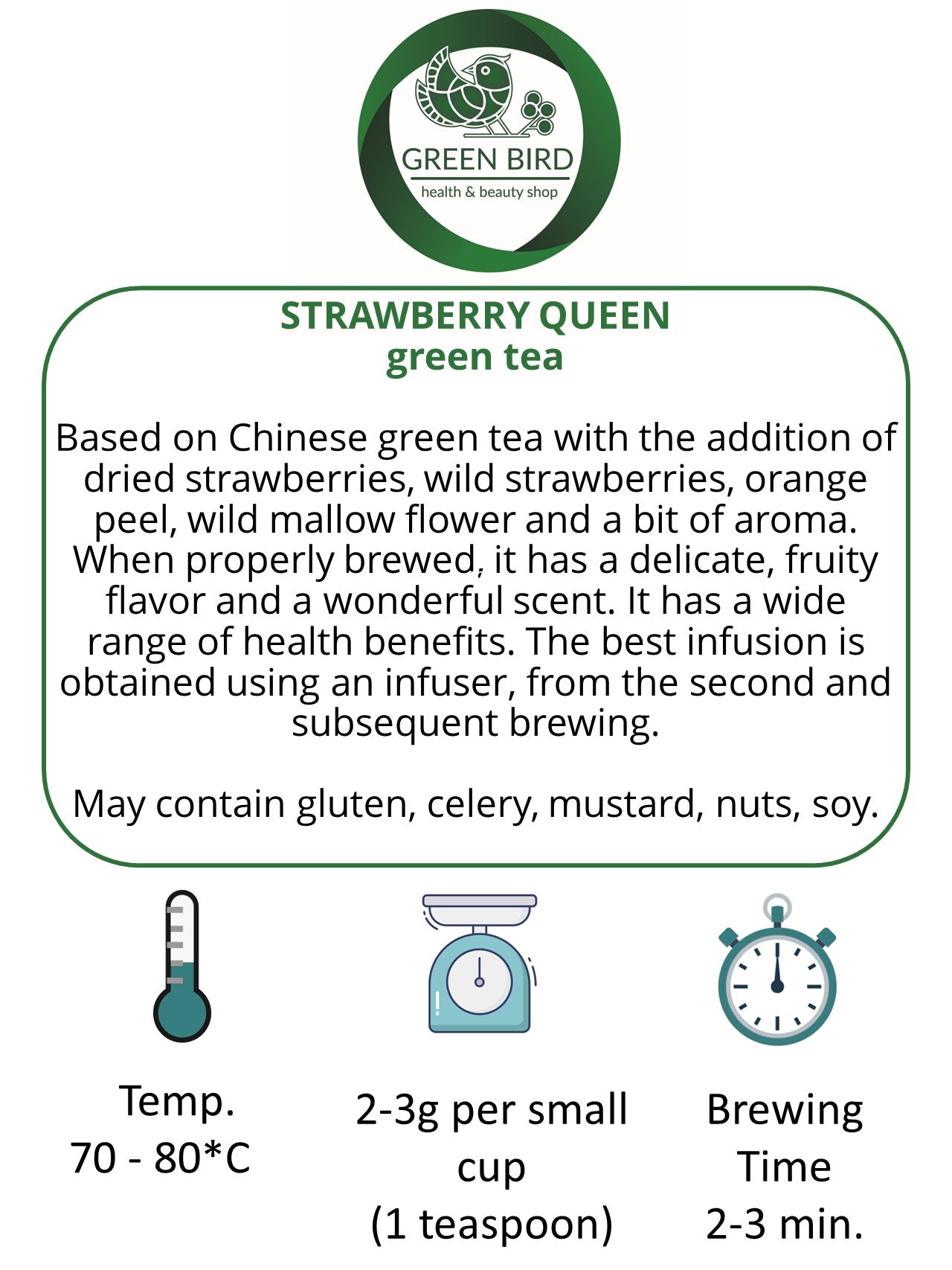 STRAWBERRY QUEEN green tea (50g)