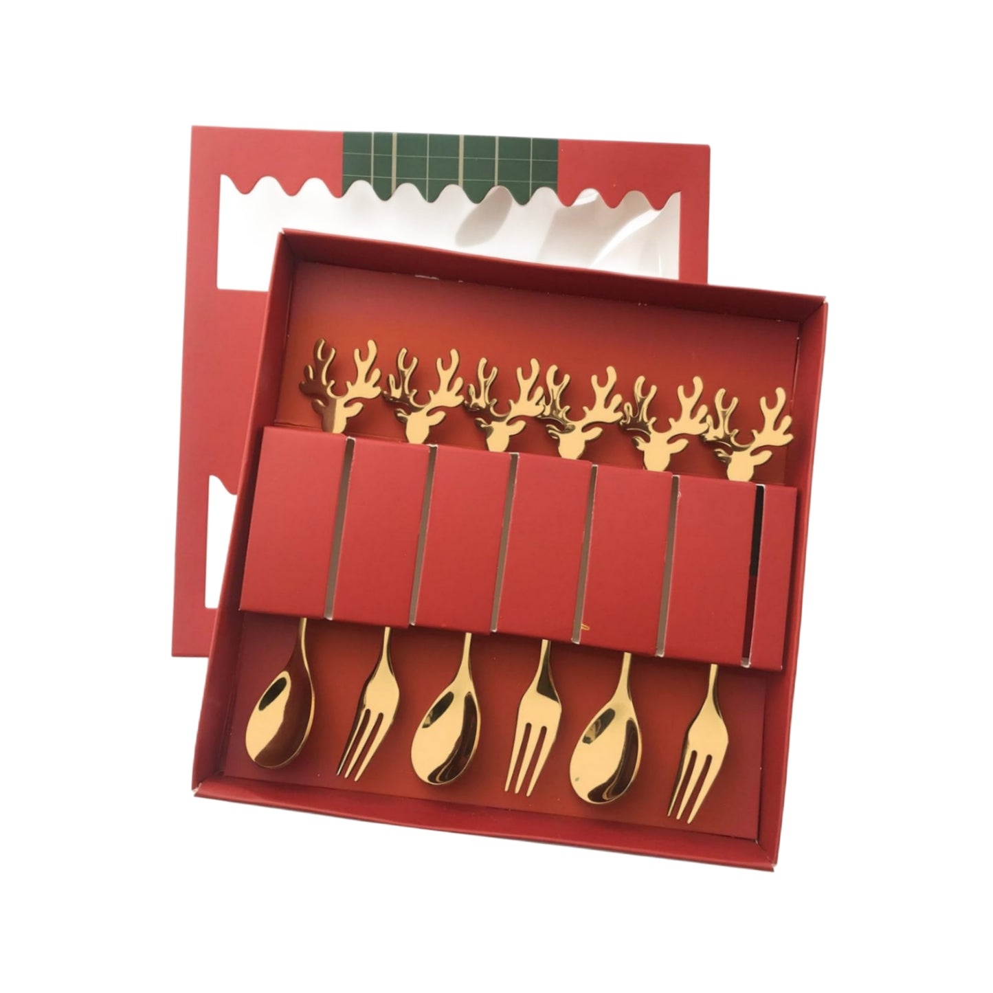 CHRISTMAS CUTLERY (3+3 pieces)