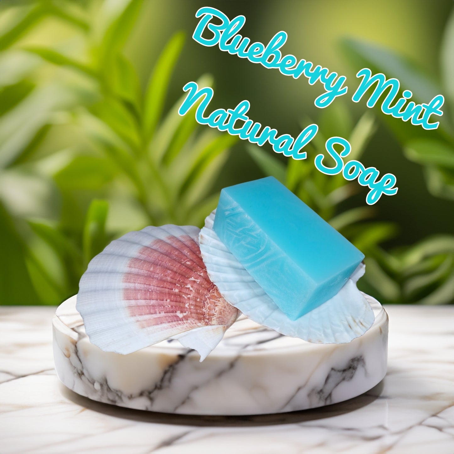 BLUEBERRY MINT GLYCERIN SOAP (bar 100g)