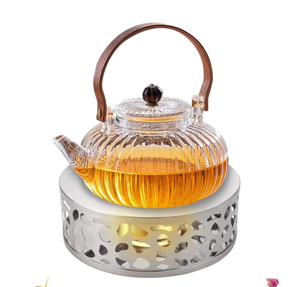 SILVER TEA POT WARMER