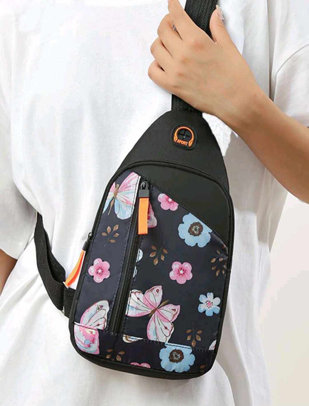 WOMEN'S SHOULDER CROSSBODY BAG (flowers)