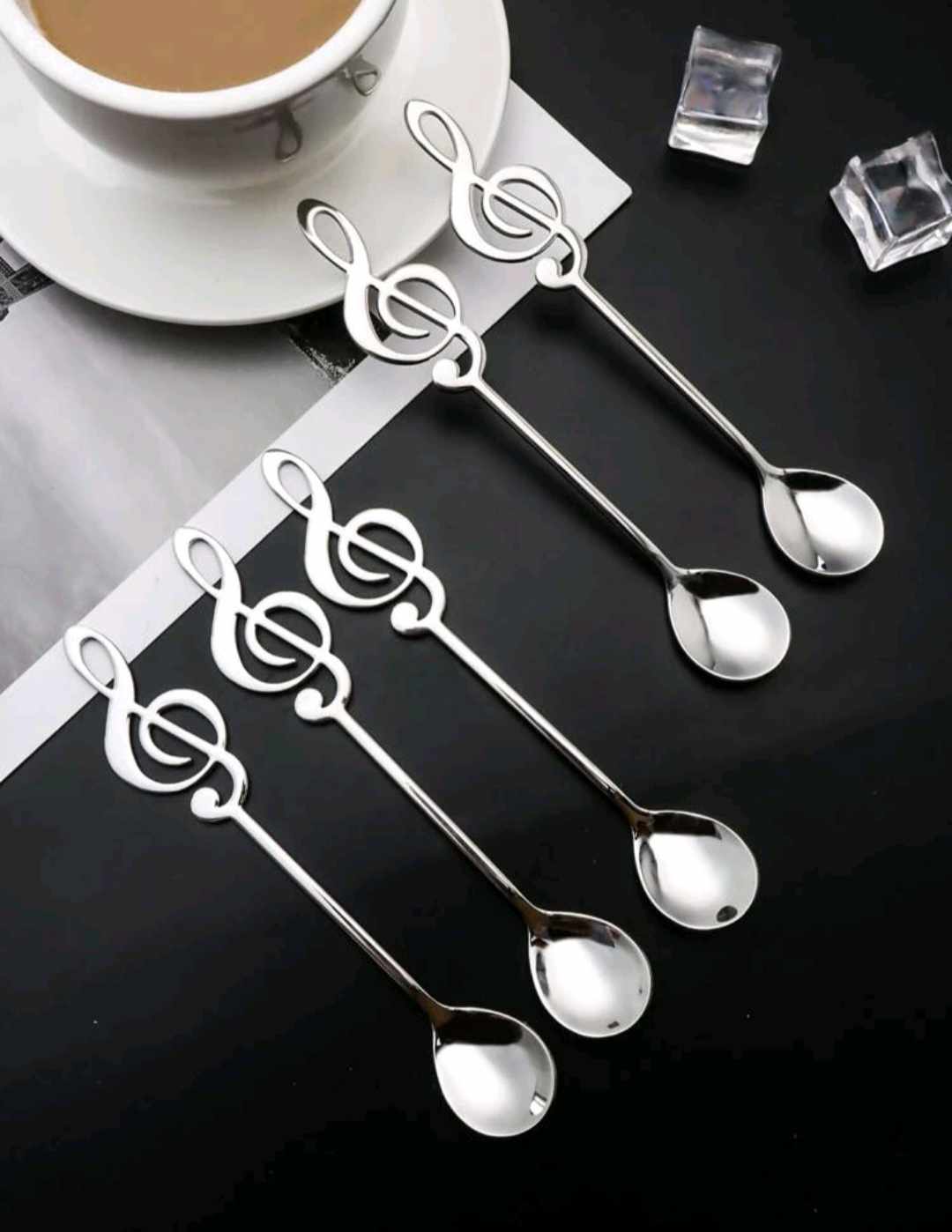 DECORATIVE TEA SPOONS - CLEF (6pieces)