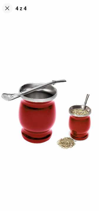 YERBA MATE TEA CUP (red)