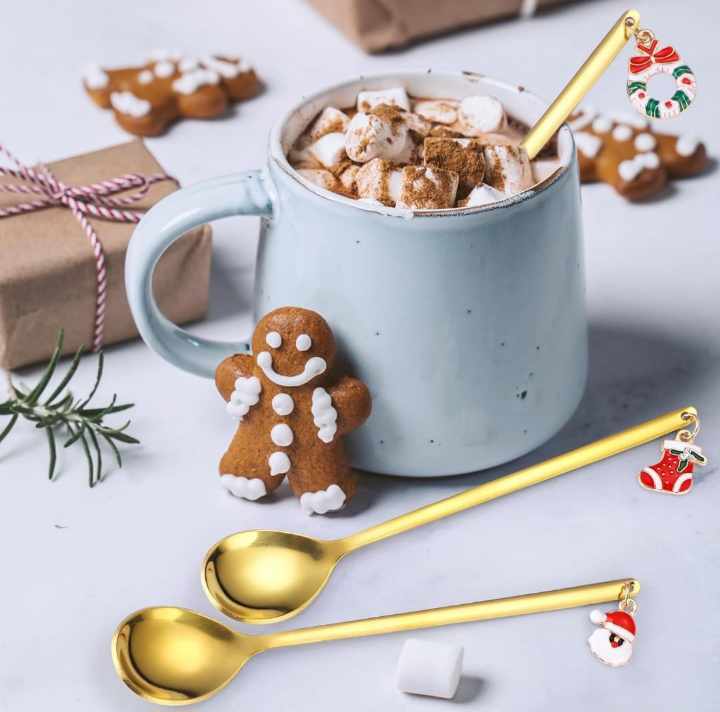 DECORATIVE TEA SPOONS CHRISTMAS (6 pieces)