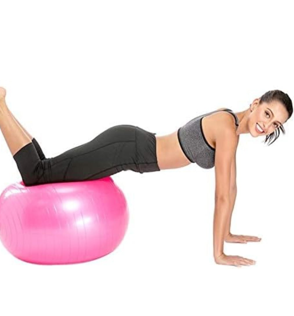 YOGA GYMNASTIC BALL 65CM (Pink) PUMP INCLUDED