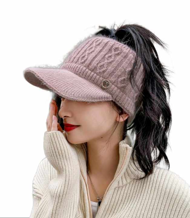 WOOLEN OPEN BASEBALL CAP (Coffee)