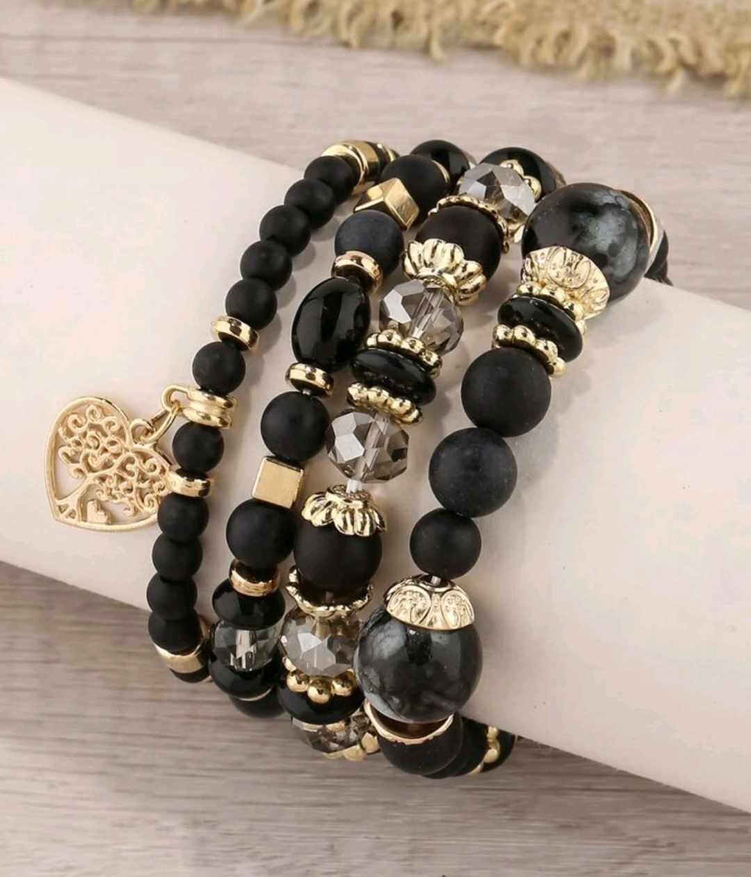 TREE OF LIFE BRACELETS (Black)