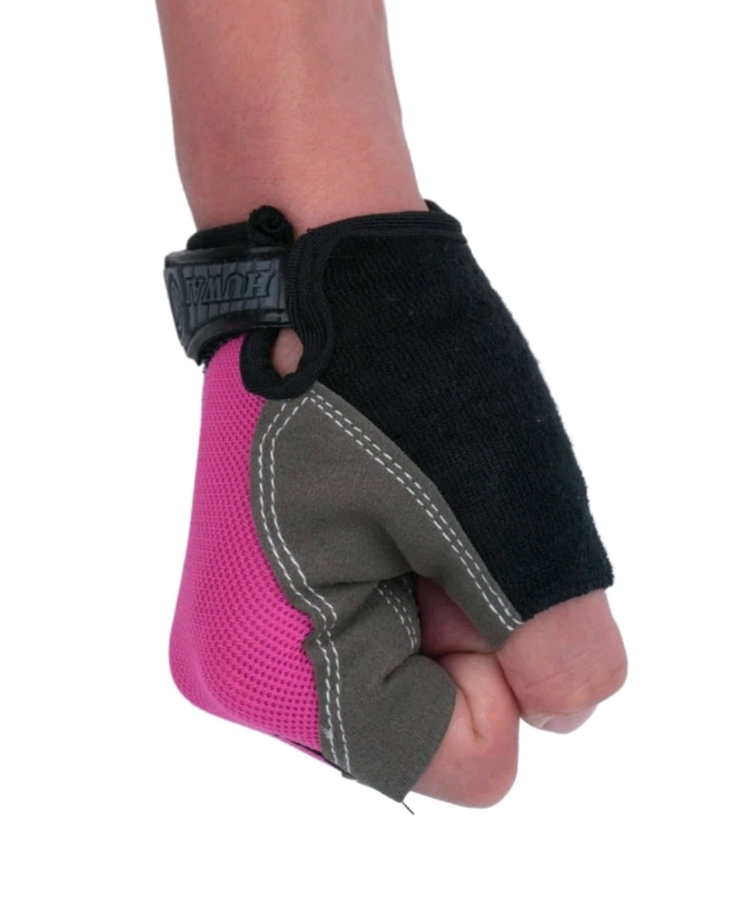 SPORT NON-SLIP GLOVES (Pink/Grey)