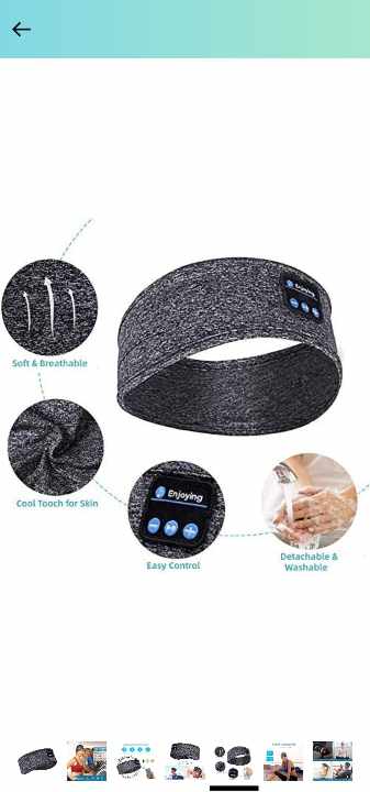 BLUETOOTH MUSIC HEADBANDS (Grey)