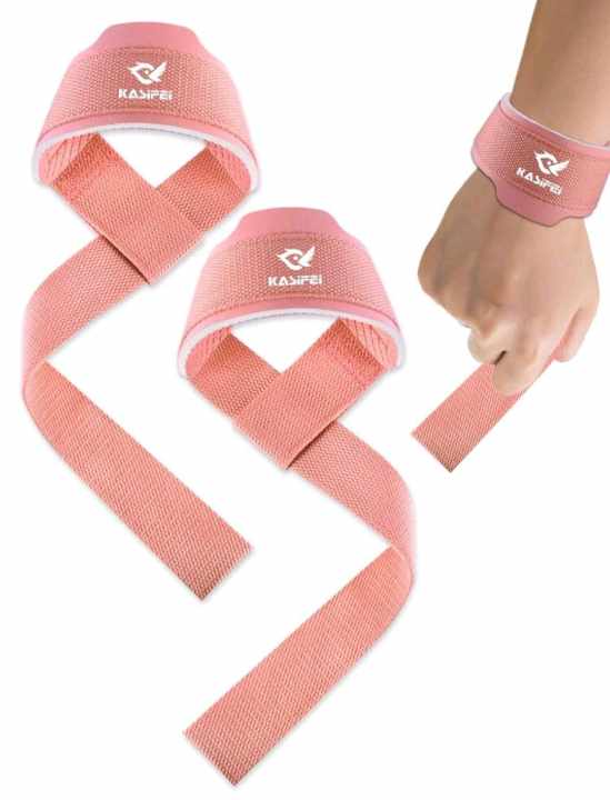 WEIGHT LIFTING STRAPS 2PCS (Pink)