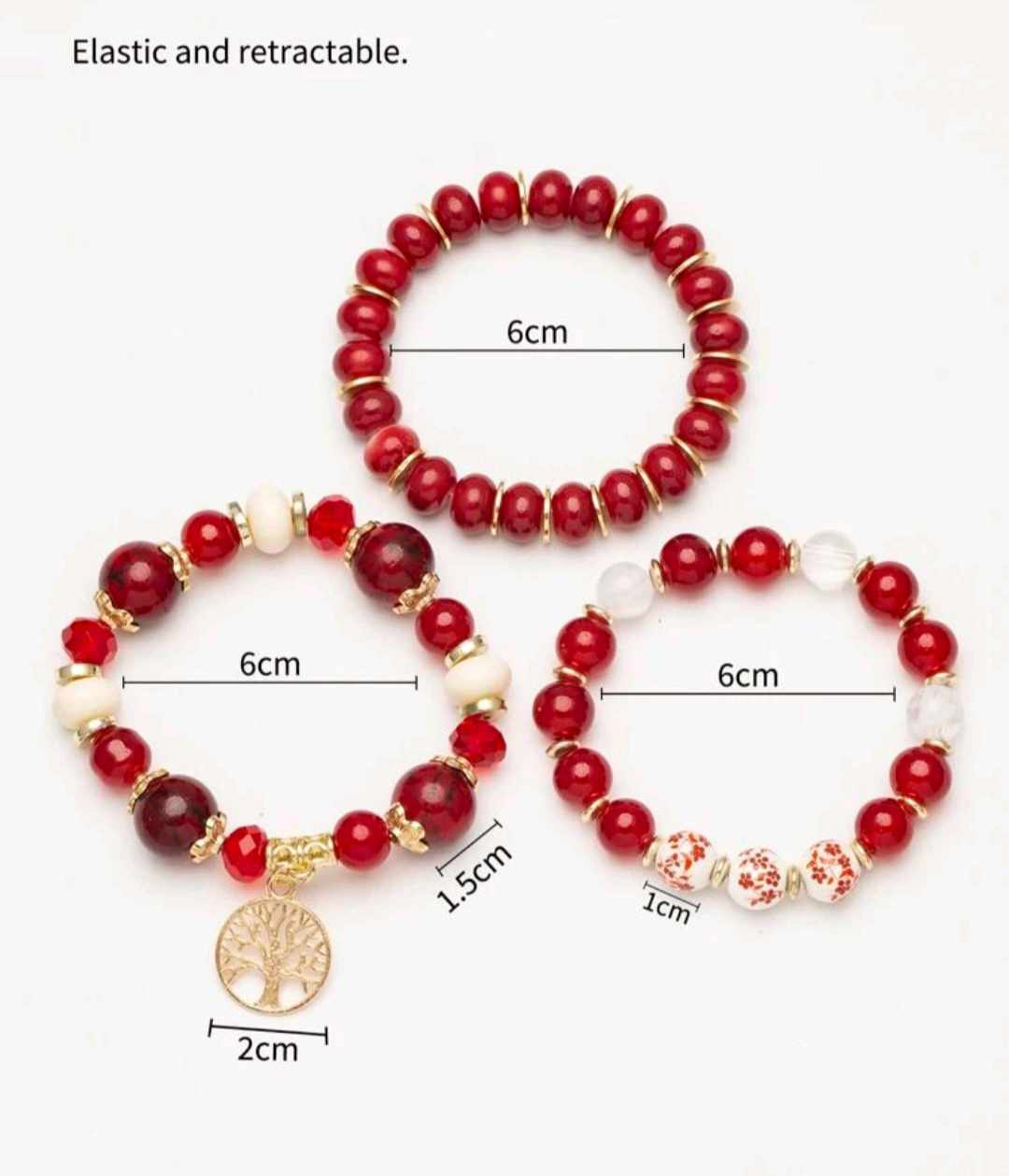 TREE OF LIFE BRACELETS (Red)