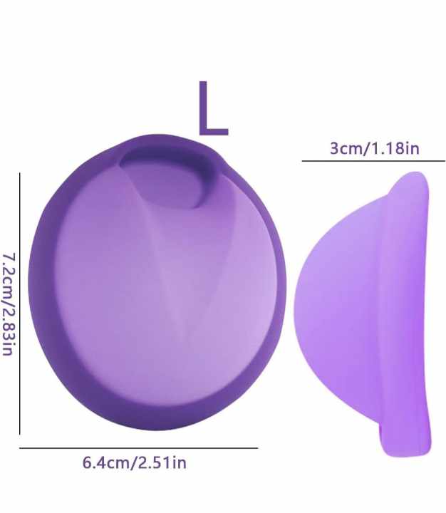 2 PCS OF MENSTRUAL DISC (Size L/Purple)