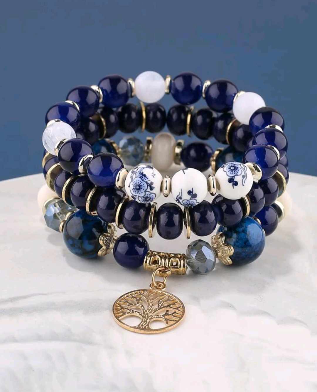 TREE OF LIFE BRACELETS (Blue)