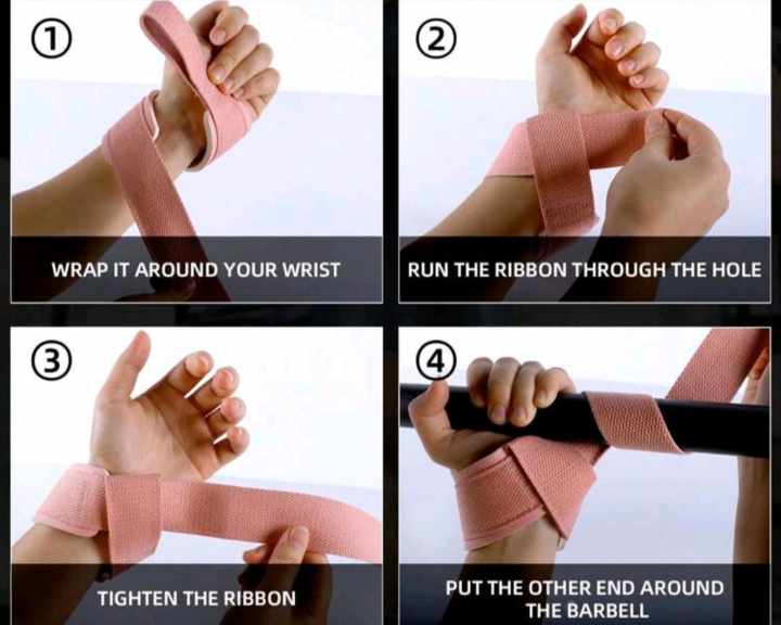 WEIGHT LIFTING STRAPS 2PCS (Pink)