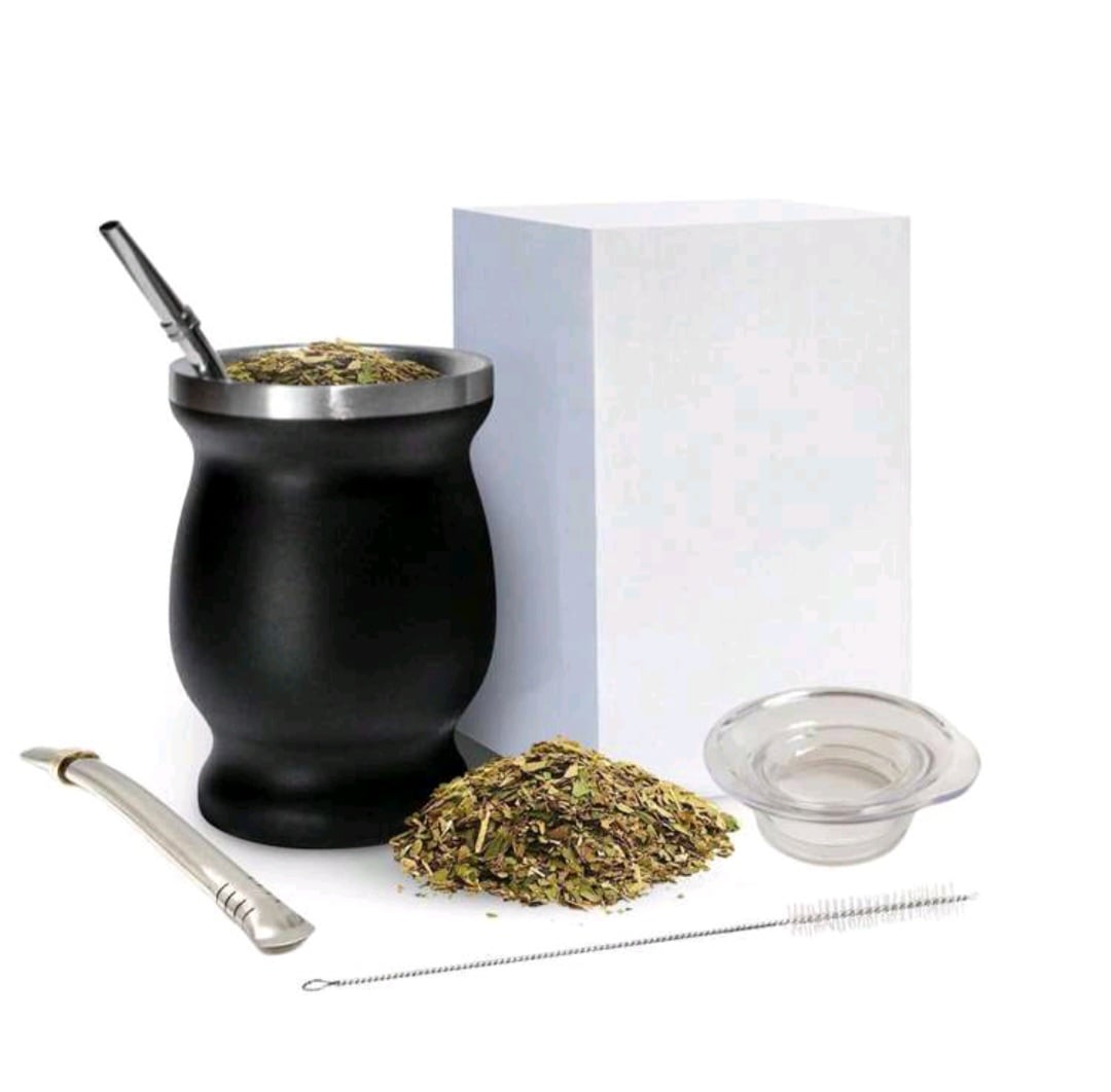 YERBA MATE TEA CUP (black)