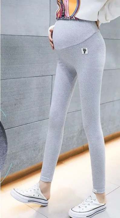 MATERNITY LEGGINS (Light Gray)