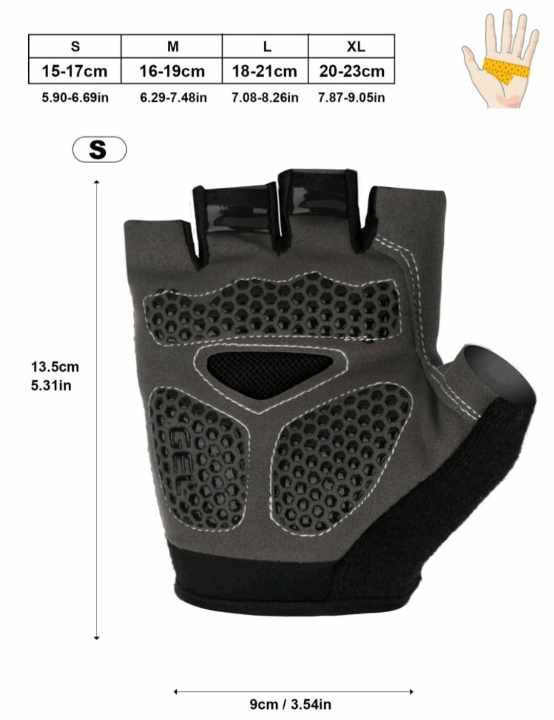 SPORT NON-SLIP GLOVES (Black/Grey)