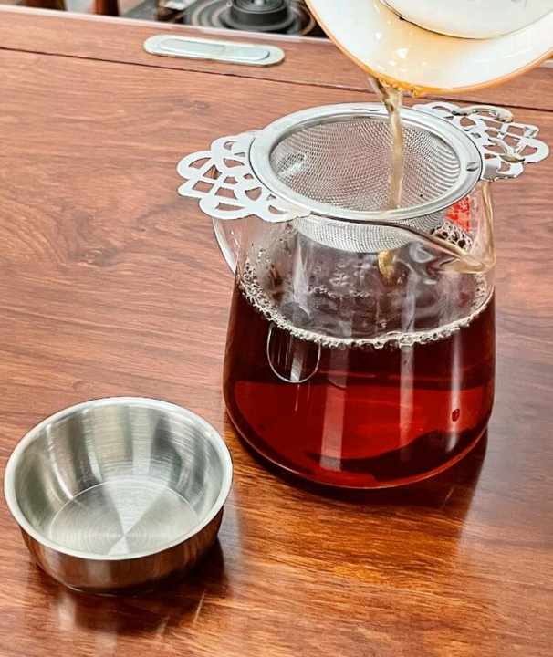 TEA / MATCHA STRAINER WITH DRIP BOWL