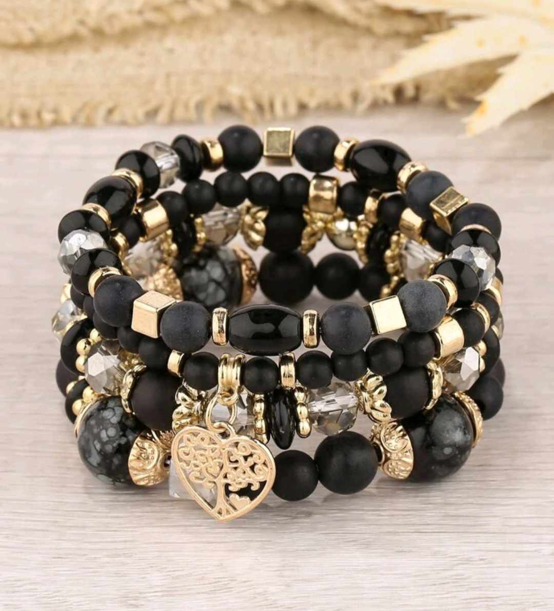 TREE OF LIFE BRACELETS (Black)