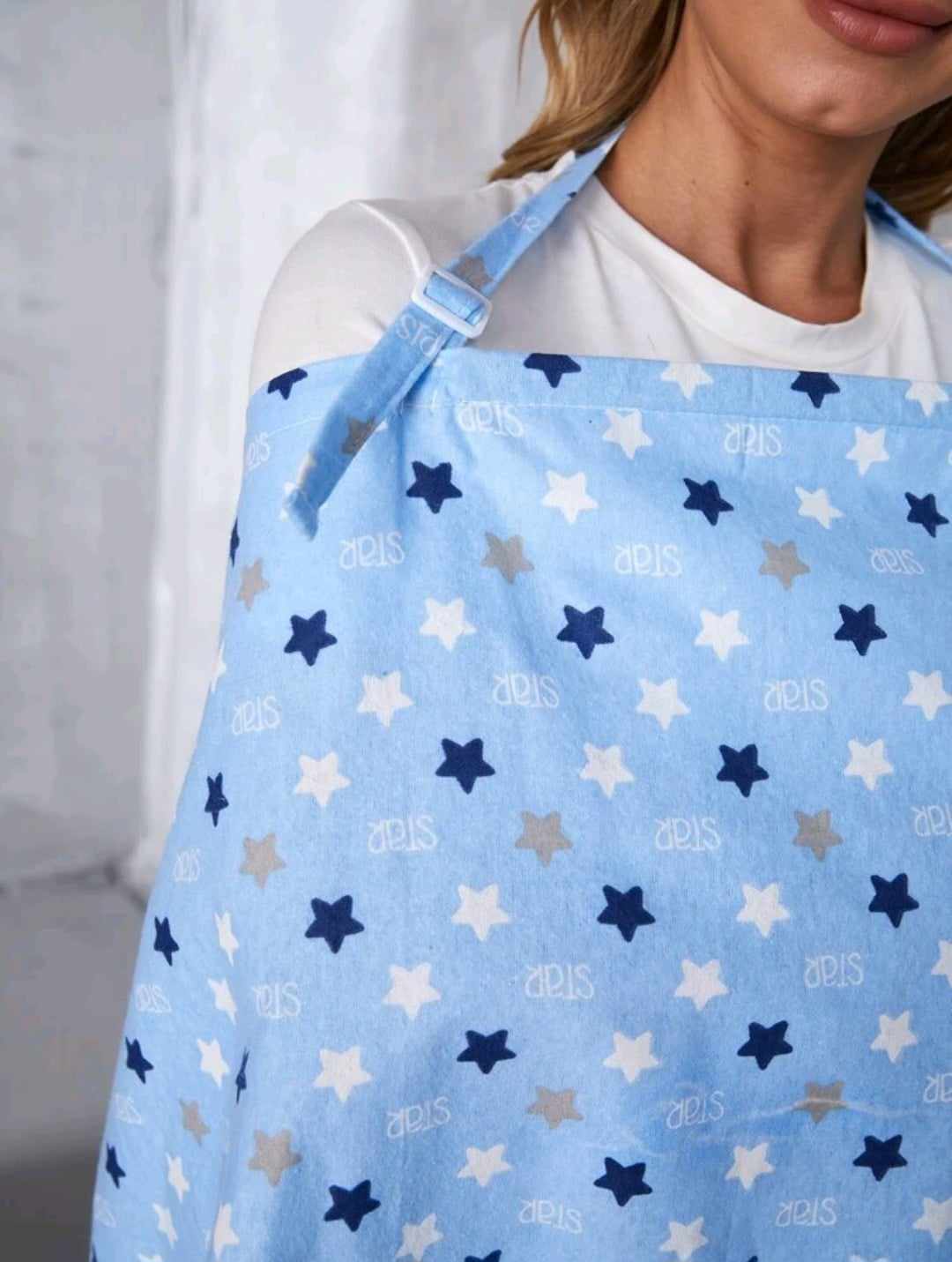 NURSING COVER FOR BABY (Blue Stars)