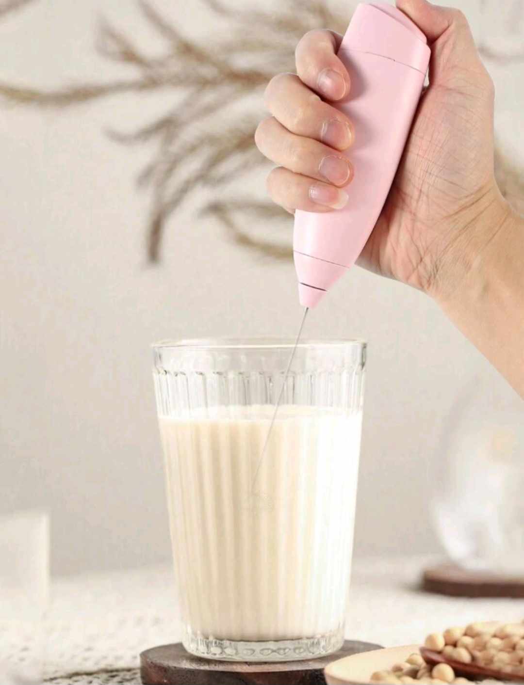 USB WHISK FOR PROTEIN SHAKE (Pink)