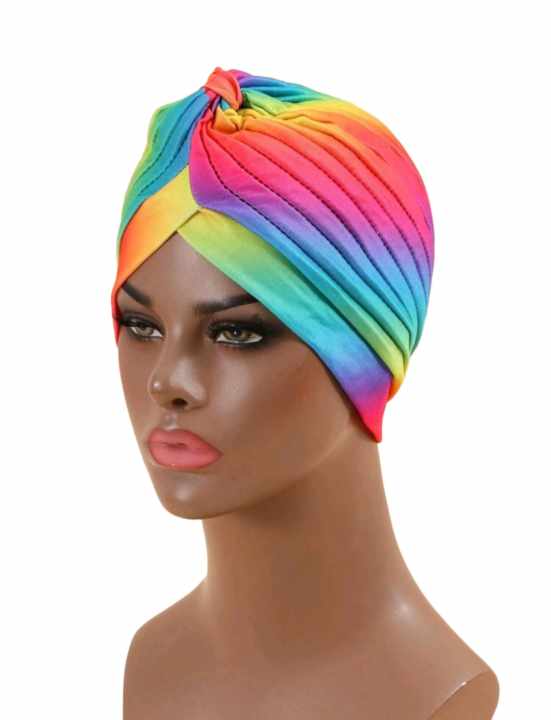 RAINBOW TURBAN HEAD WRAP