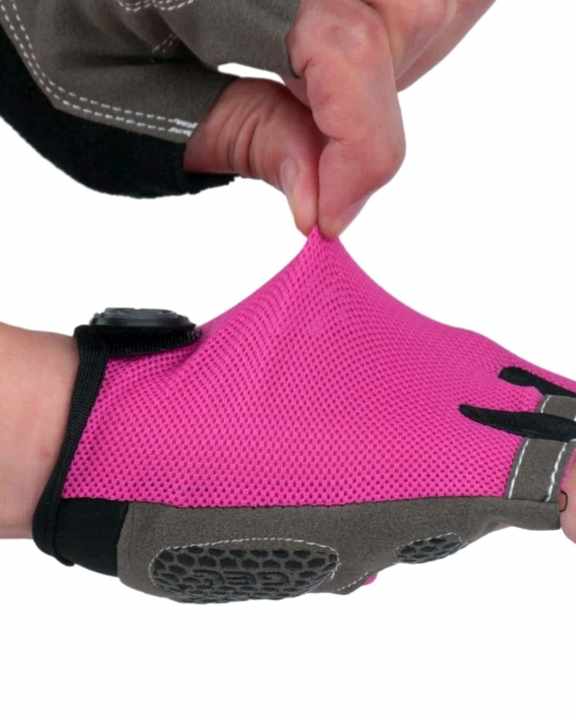 SPORT NON-SLIP GLOVES (Pink/Grey)