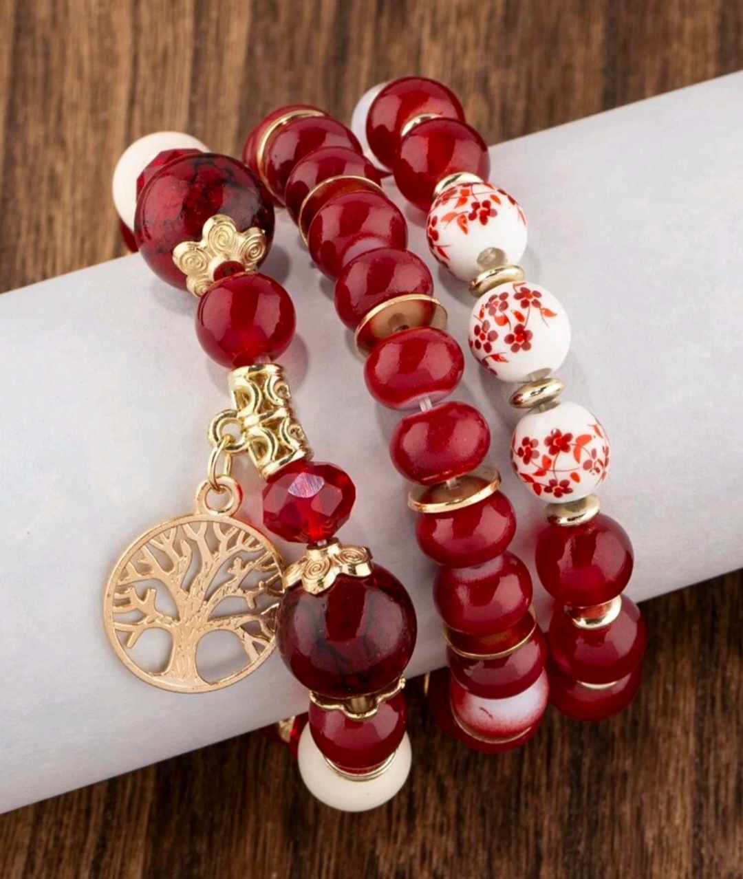 TREE OF LIFE BRACELETS (Red)