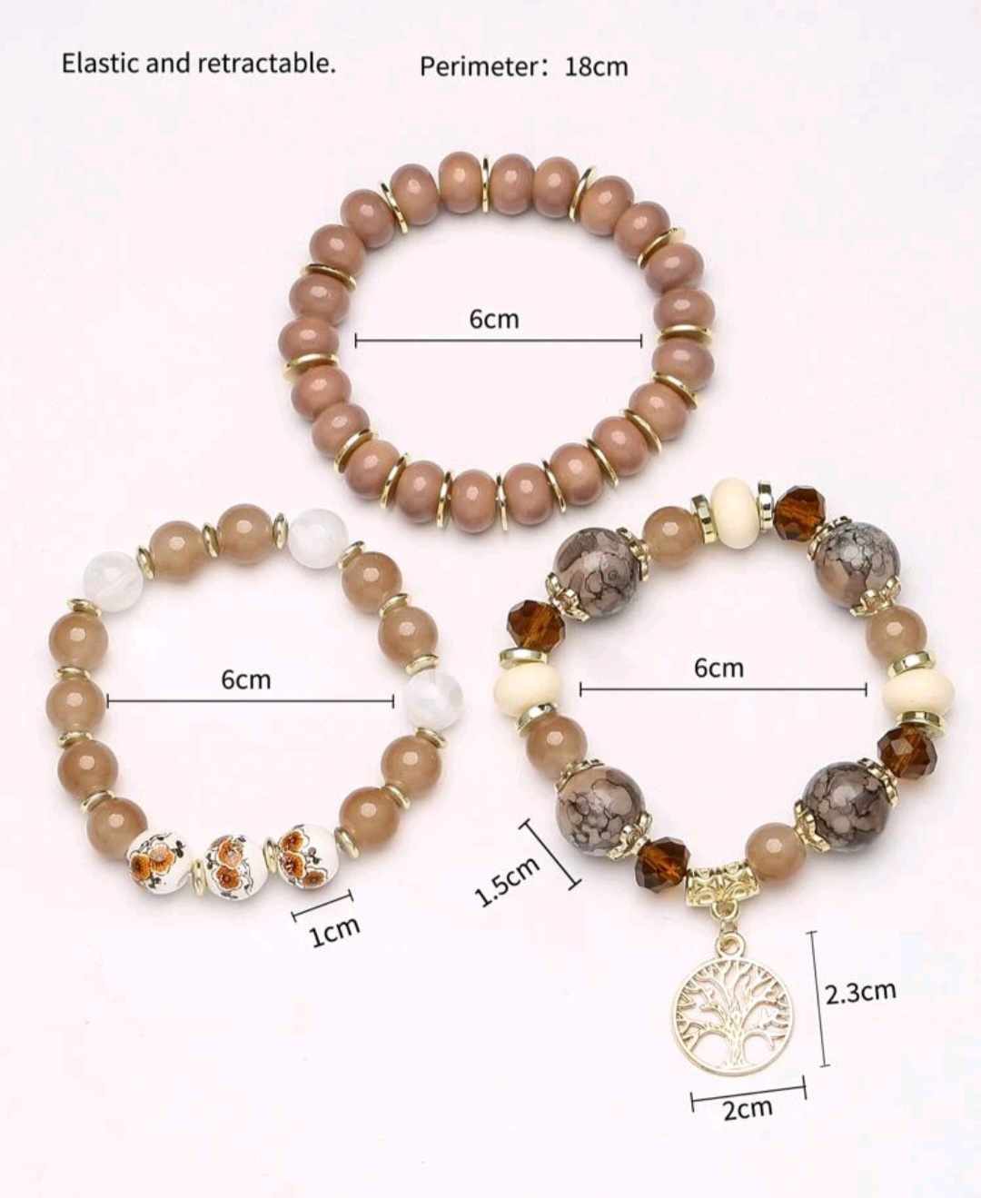 TREE OF LIFE BRACELETS (Beige)