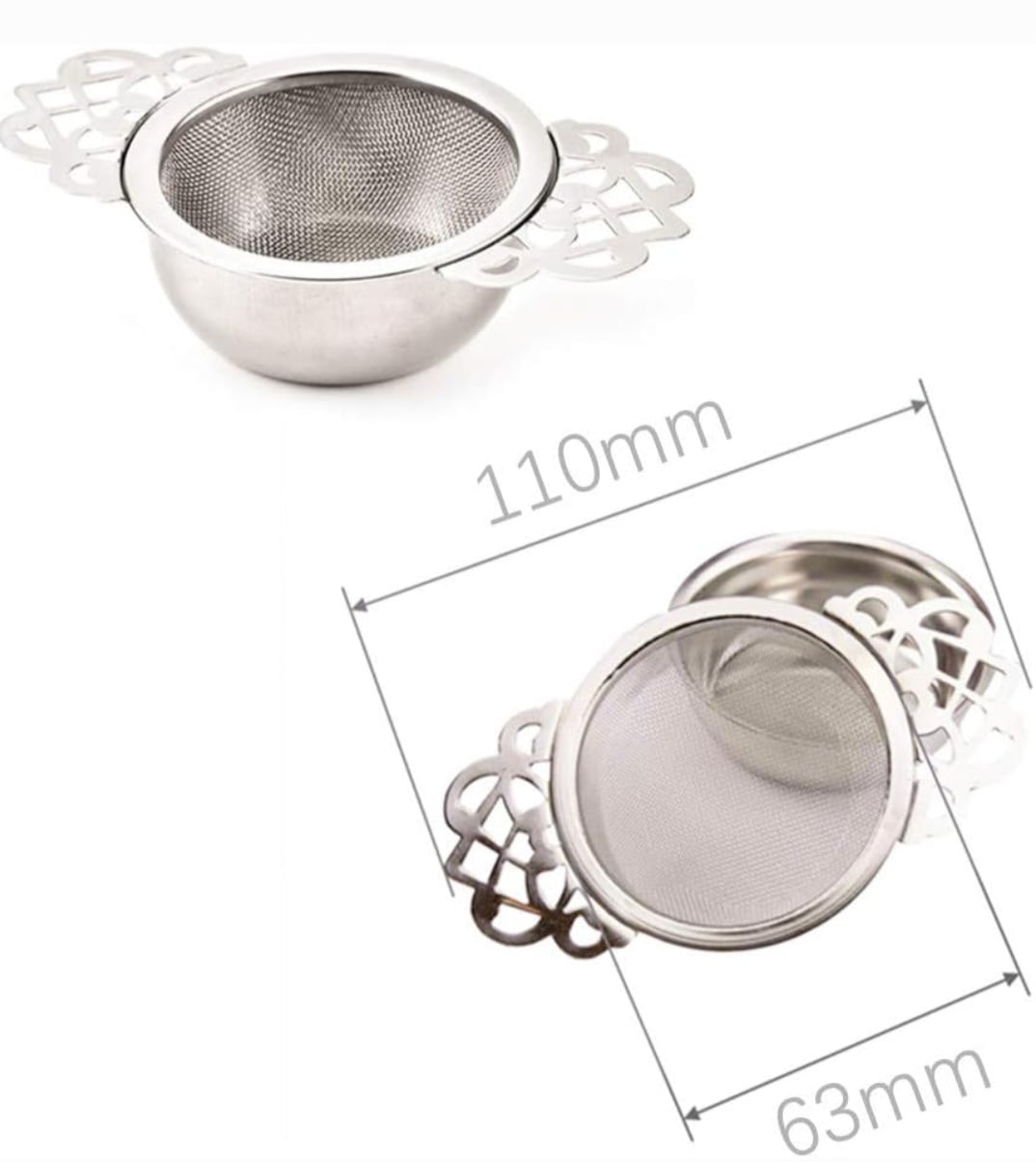 TEA / MATCHA STRAINER WITH DRIP BOWL