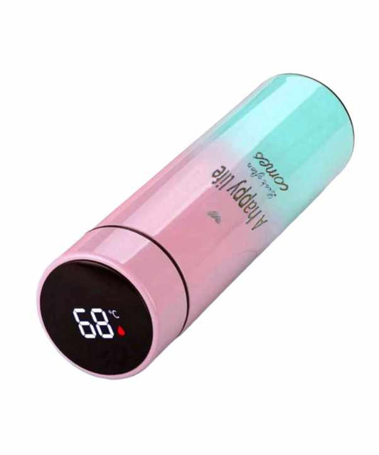 PINK & TURQUOISE DIGITAL THERMO CUP (450ml)